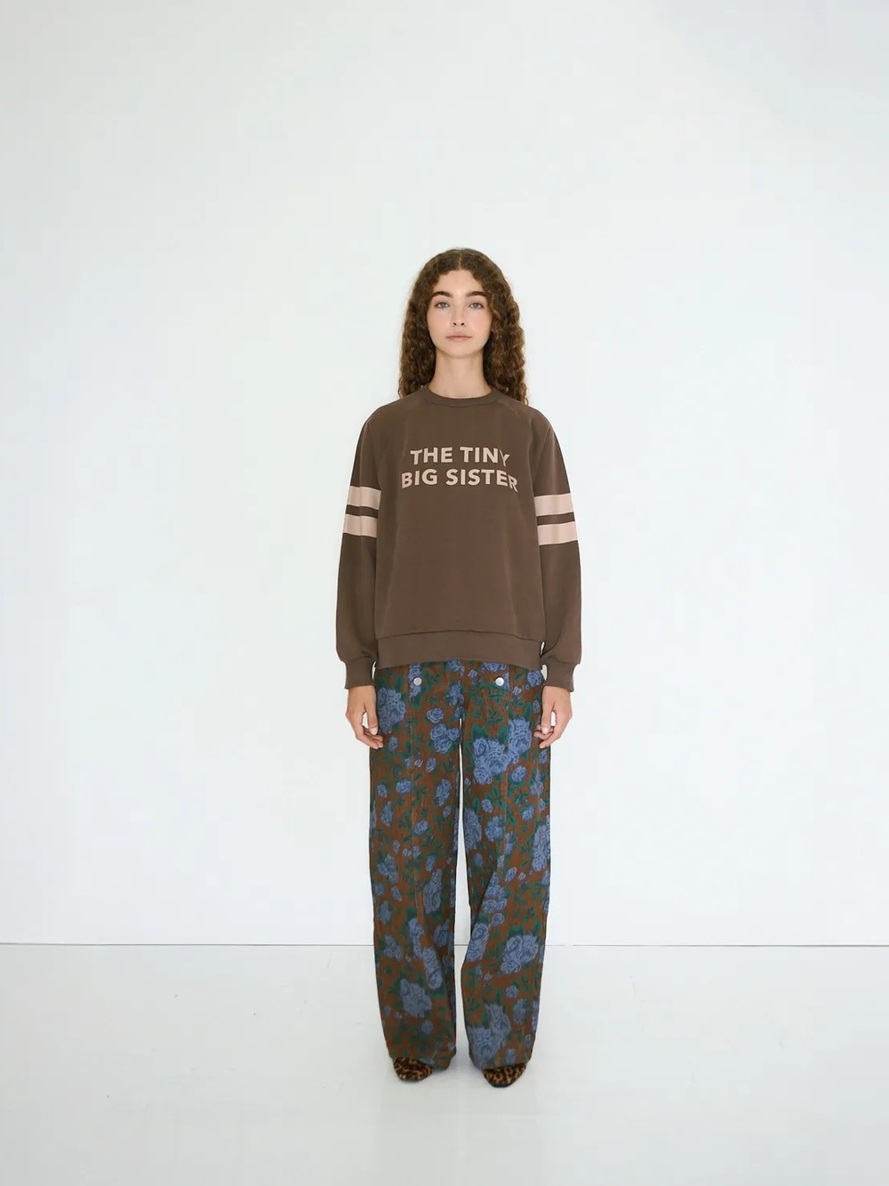 Soft, Oversized 100% Cotton 'The Tiny Big Sister' Sweatshirt